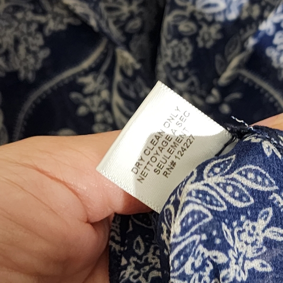 Misa Navy Blue Patterned Women's Top - Picture 5 of 7